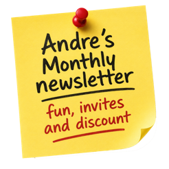 Andre’s Monthly newsletter: fun, stories and craziness